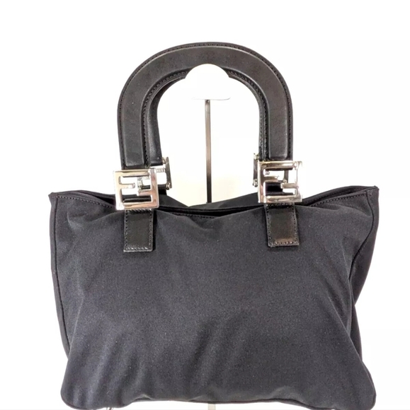 FENDI Black Nylon and Leather Mini Tote Bag with Pouch! - Picture 3 of 16